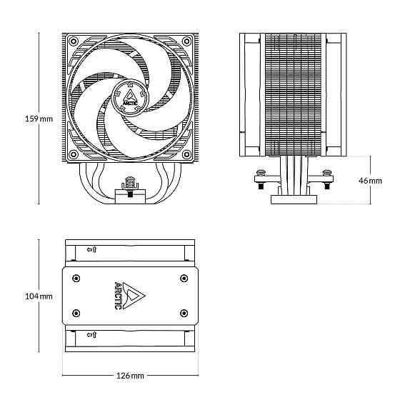 Кулер процесорний Arctic Freezer 36 A-RGB Black (ACFRE00124A) ( 19536 ) Харків