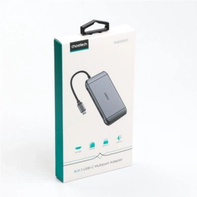Концентратор Choetech USB-C 9-in-1 (HUB-M15-GY) Винница - изображение 3