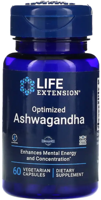 Экстракт ашваганды Life Extension Optimized Ashwagandha 60 раст капс Киев - изображение 3