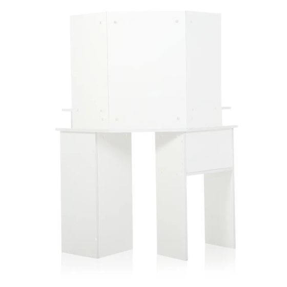 Туалетний столик Chomik TRIO кутовий з дзеркалом білий Київ