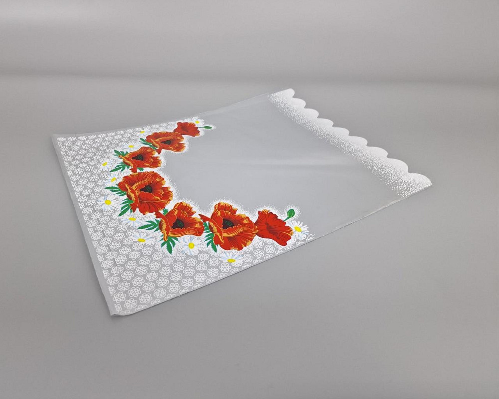 Пакет із малюнком для пакування подарунків (30*40) No433 фольгований (ажурний) "Макі" (100 шт.) Харків - фото 2