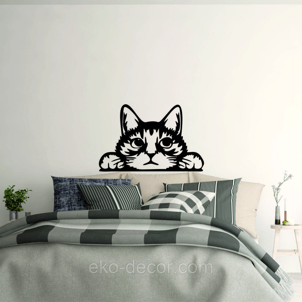 Декоративное настенное 3D Панно «Кот» Декор на стену с объемом (цена за 1 шт) Киев - изображение 1