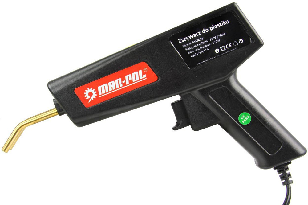 Паяльник для ремонта пластиковых элементов с 400 скобами Mar-Pol (M57459) 120 Вт Нововолынск - изображение 2