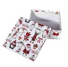 Коробка подарункова ООТВ Різдвяні мотиви 14 х 14 х 8 см Ровно