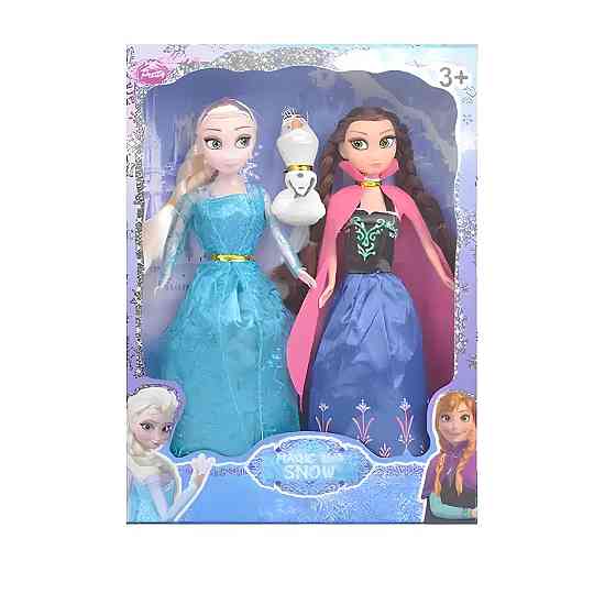 Ляльки Ельза та Анна 28 см з Олафом з мультфільму "Крижане серце" Frozen — набір ляльок Ельза і Анна у класичних вбраннях, Київ