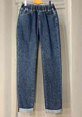 Джинсы женские Vanver 8003-8026 MOM jeans с резинкой на талии увеличенные размеры стрейчевые высокая Одесса