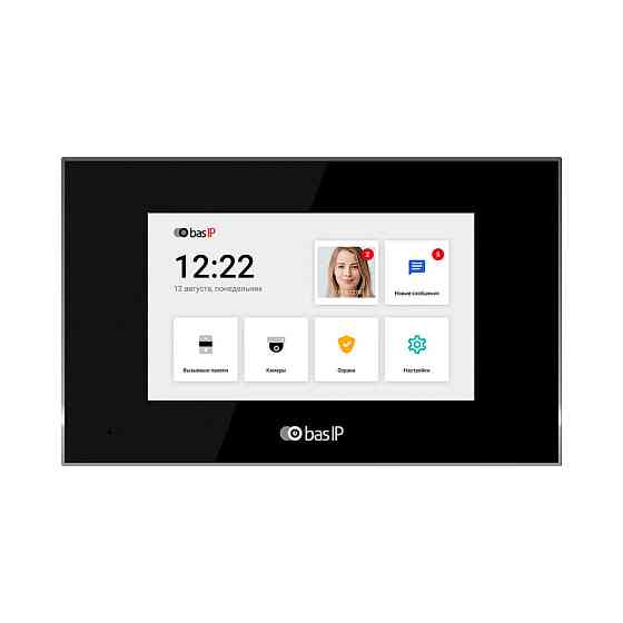 IP-відеодомофон 7" Bas-IP AQ-07LL black Київ