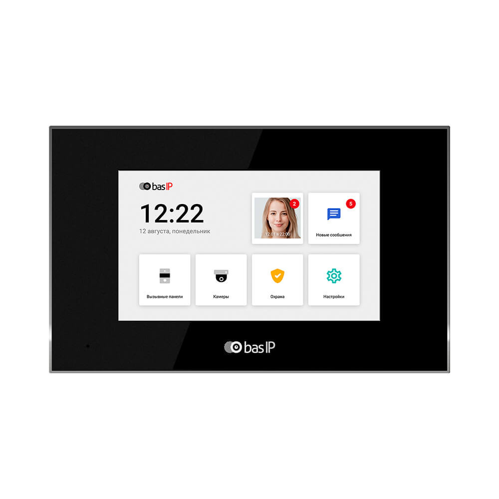IP-відеодомофон 7" Bas-IP AQ-07LL black Київ - фото 1