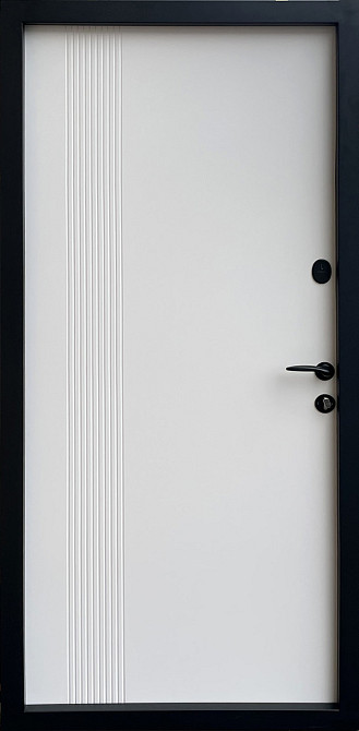 Вуличні двері Форт-М, модель СТИЛЬ комплектація "КОМФОРТ" колір антрацит/білий матовий 960 Київ - фото 2