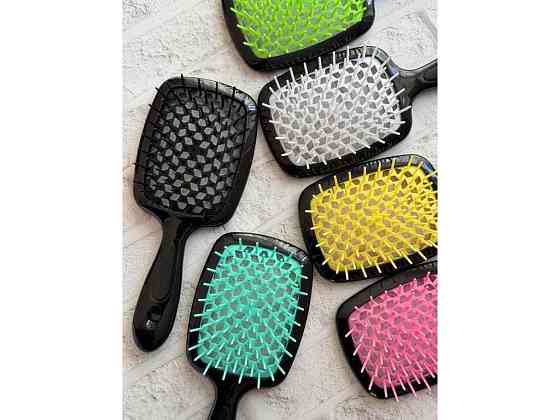 Гребінець Супер Браш Hollow Comb чорна ручка (21*9*5см) 210677 ТМ EСТЕТ Київ