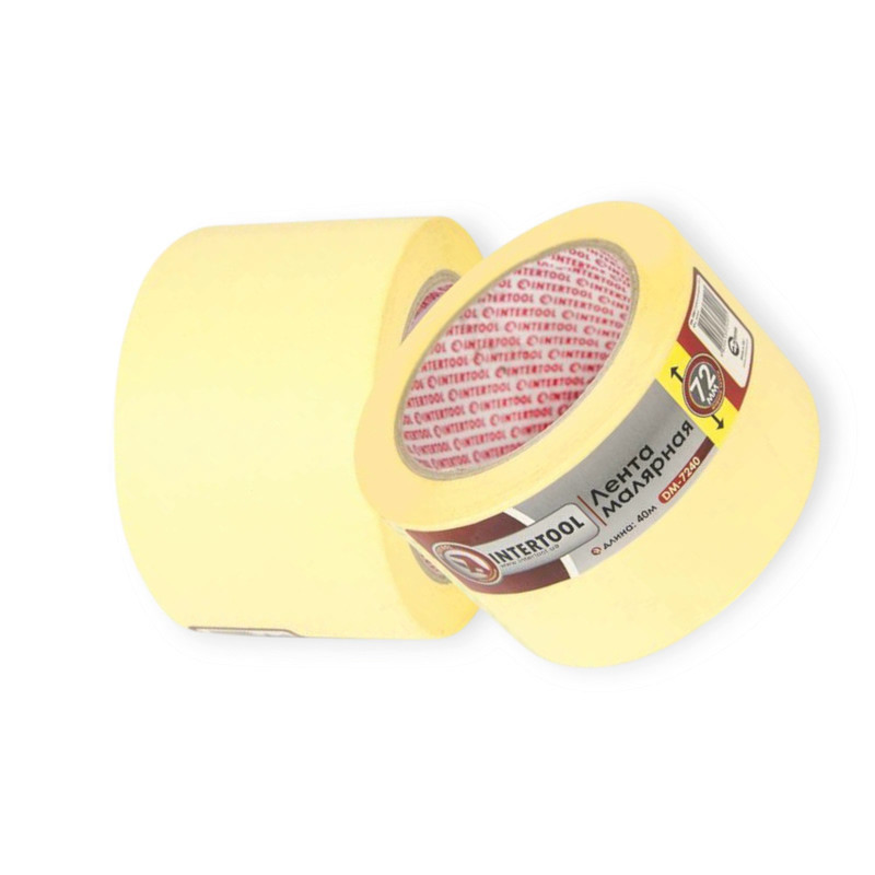 Лента малярная 72мм х 40м желтая Мукачево - изображение 1