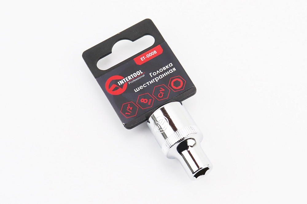 Головка торцева 6-гранна 1/2" 8х38мм CrV ET-0008 Київ - фото 1
