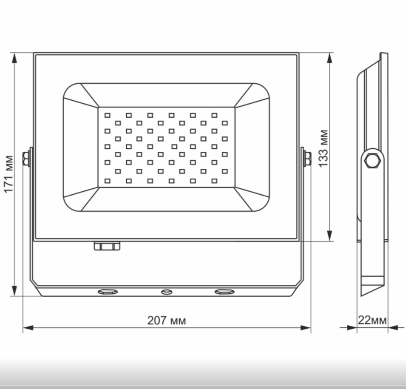 LED Прожектор 50W 6000К 220V TLF506 Titanum Житомир - изображение 4