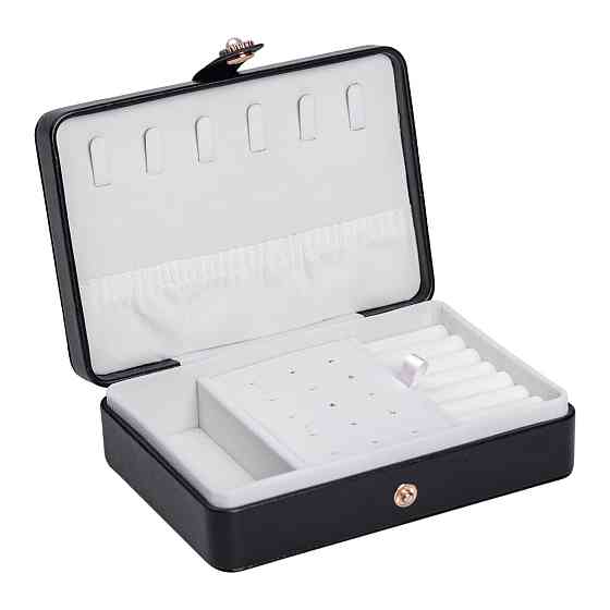 Скринька для прикрас з еко шкіри 16×11×4.7 см органайзер для ювелірних виробів HP-5-30B Коломия