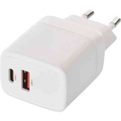 Зарядное устройство EMOS V02G20 1xUSB-A + 1xUSB-C PD20W GaN (V02G20) Винница