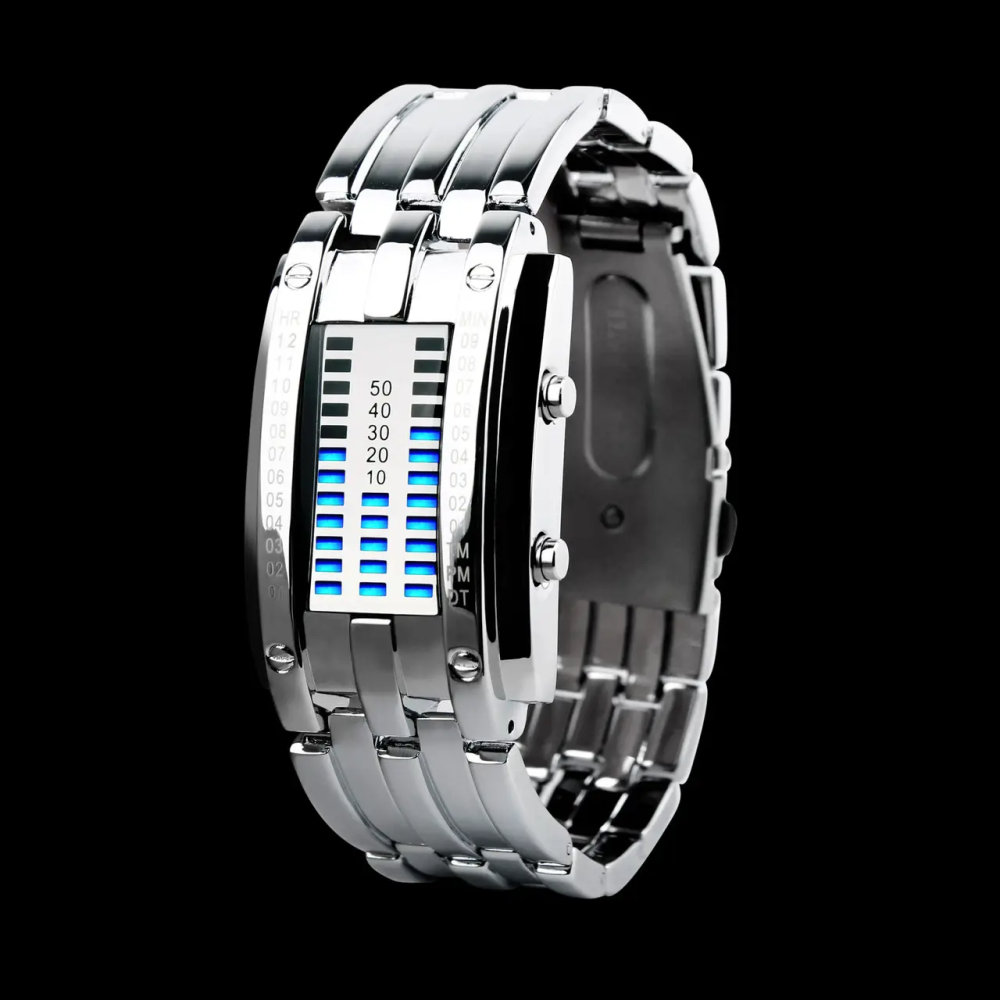 Уникальные бинарные мужские часы Skmei 0953 (Серебристый) Винница - изображение 3