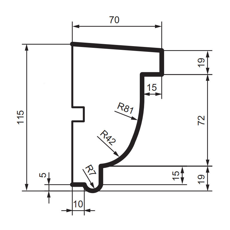 Подоконник фасадный Prestige Decor DC 102 Днепр - изображение 2
