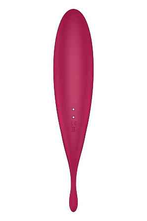Смарт-вибратор для клитора с вакуумной стимуляцией Satisfyer Twirling Pro+ dark red Sex Aura Киев