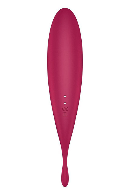 Смарт-вибратор для клитора с вакуумной стимуляцией Satisfyer Twirling Pro+ dark red Sex Aura Киев - изображение 5