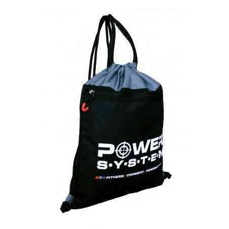 Рюкзак спортивний Power System PS-7011 Gym Sack Alpha Blak/Grey Кам'янське