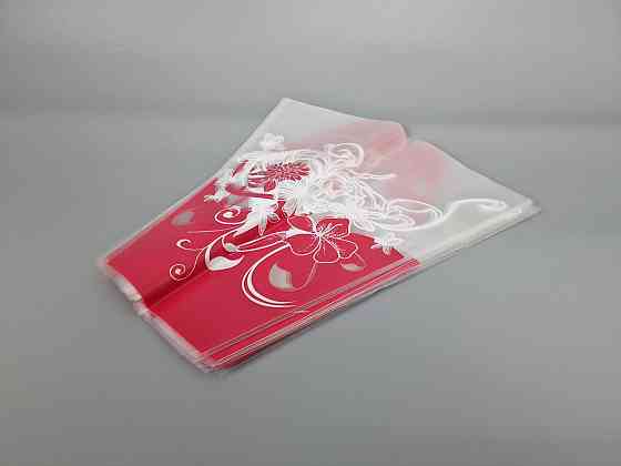 Упаковка конус под цветы h35/13низ/35верх красный (100 шт) 153 (3) (100 шт) Харьков