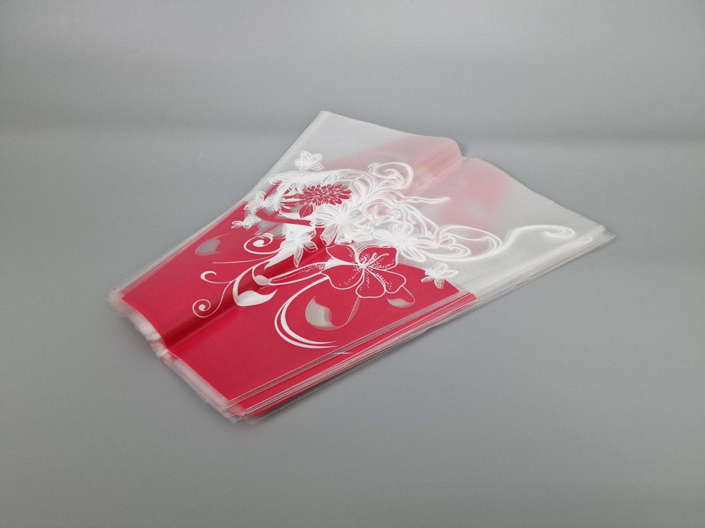 Упаковка конус под цветы h35/13низ/35верх красный (100 шт) 153 (3) (100 шт) Харьков - изображение 2