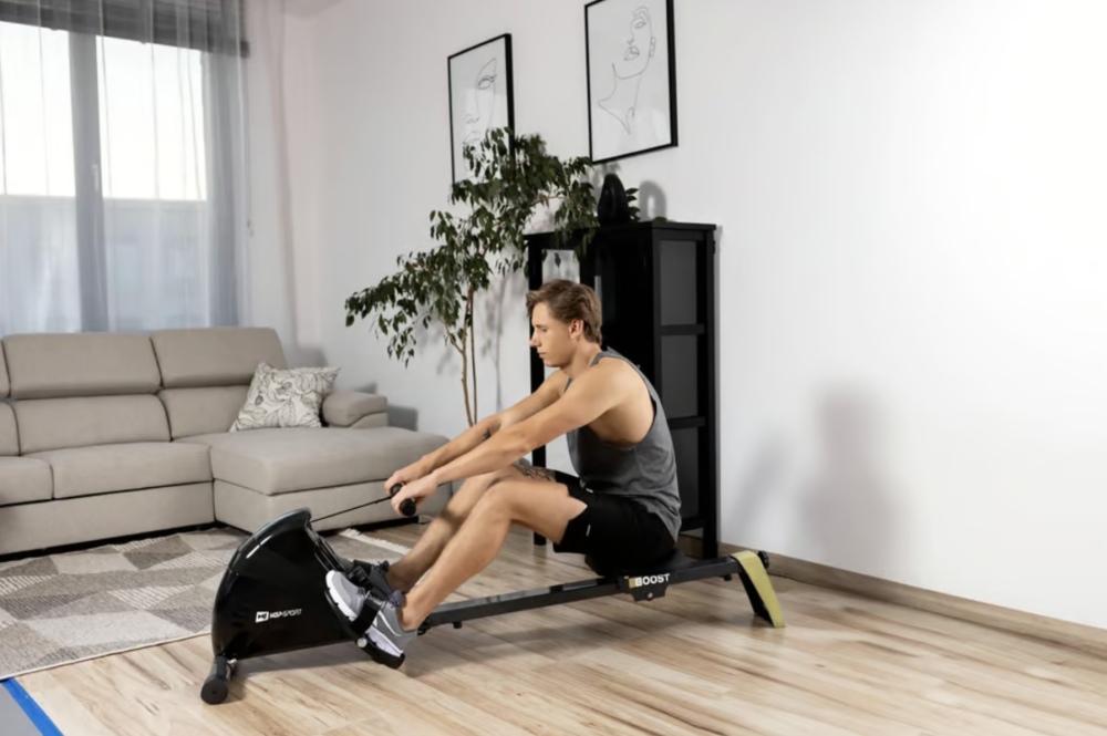 Гребной тренажер Hop-Sport HS-030R Boost золотистый Киев - изображение 4