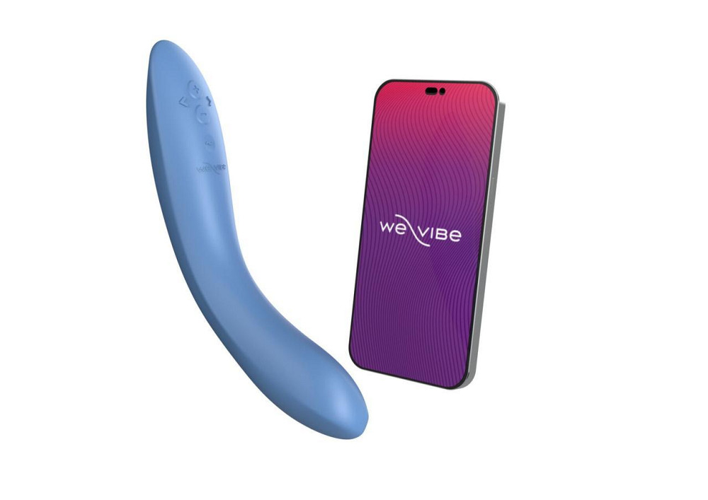 Смарт-вибратор We-Vibe Rave 2 Twisted Pleasure Blue, для точки G и входа во влагалище, 2 мотора Sex Aura Киев - изображение 1