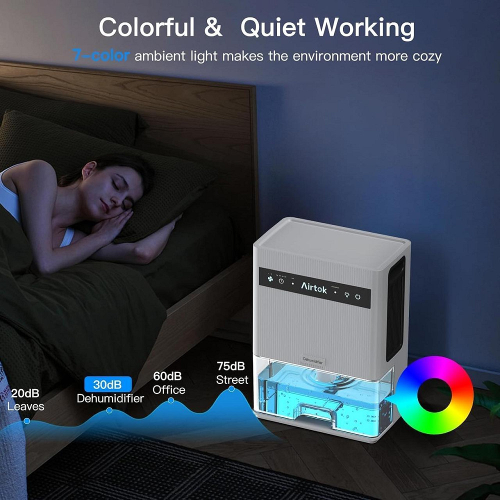 Осушувач очищувач повітря Airtok 3000 з семикольоровою підсвіткою Дніпро - фото 5