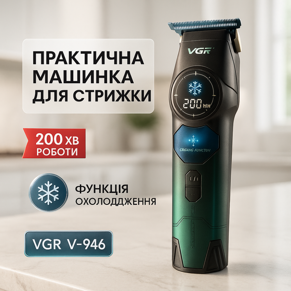 Машинка для стрижки волос с мотором, Набор для стрижки с зарядкой Практичная машинка волос ZH-75 Львов - изображение 16