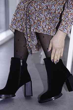 Черевики жіночі ARLEN чорні замша натуральна каблук 9см 37р (3042) Коломия