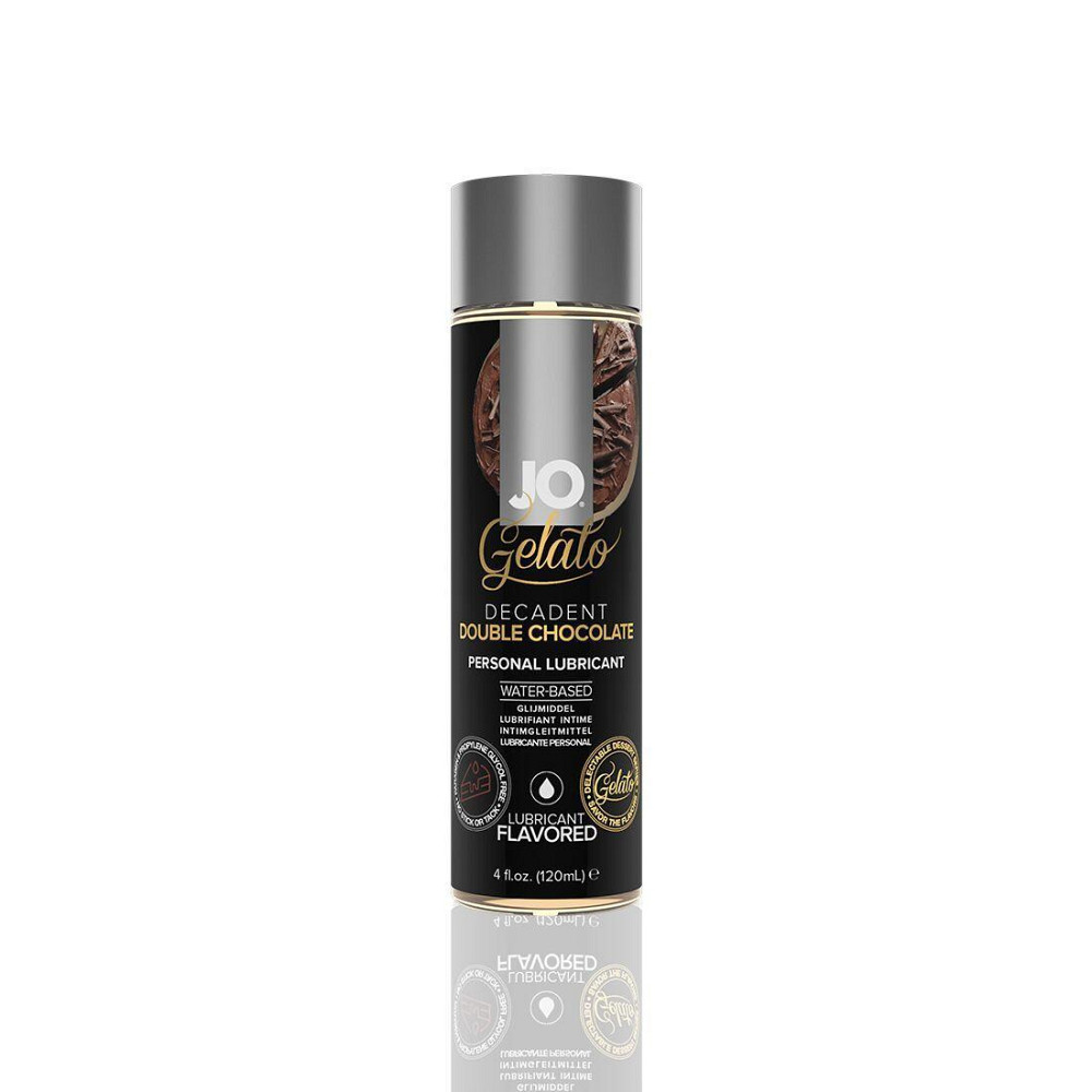 Змазка на водній основі JO GELATO Double Chocolate (120 мл) без цукру, парабенів та гліколю Sex Aura Київ - фото 1