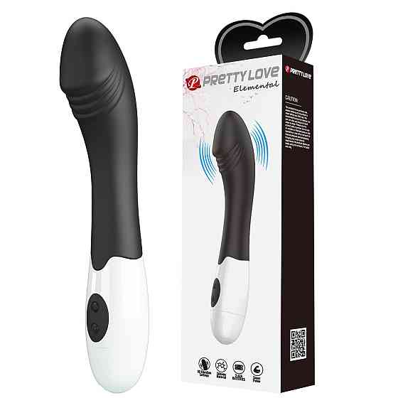 Вибратор для точки G Pretty Love Elemental Vibrator черный, 19 х 3.2 см Sex Aura Киев