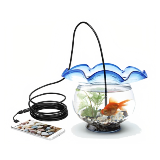 Міні камера для смартфона,5м / Гнучкий ендоскоп для телефону / Бороскоп / Ендоскоп автомобільний SBR Київ