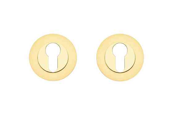 Накладки на цилиндр Gavrohe Z2-EH 54 мм SB/PB матовое золото/ золото Киев