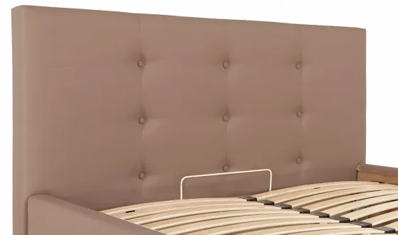Кровать Двуспальная Manchester Comfort 160 х 190 см Fly 2213 С подъемным механизмом и нишей для белья Светло-коричневый Киев