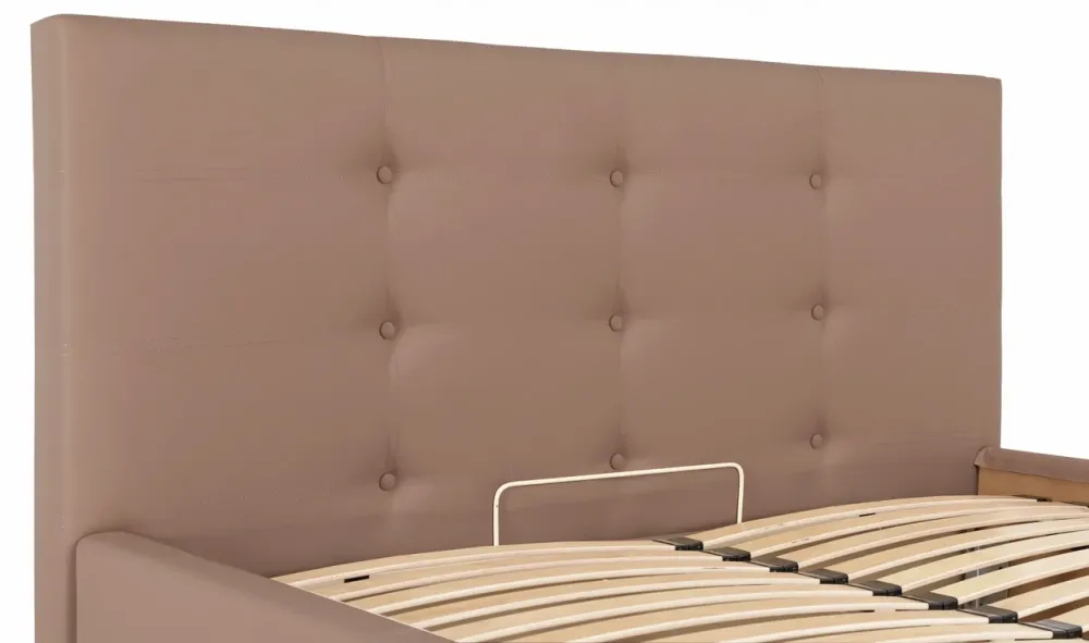 Кровать Двуспальная Manchester Comfort 160 х 190 см Fly 2213 С подъемным механизмом и нишей для белья Светло-коричневый Киев - изображение 6