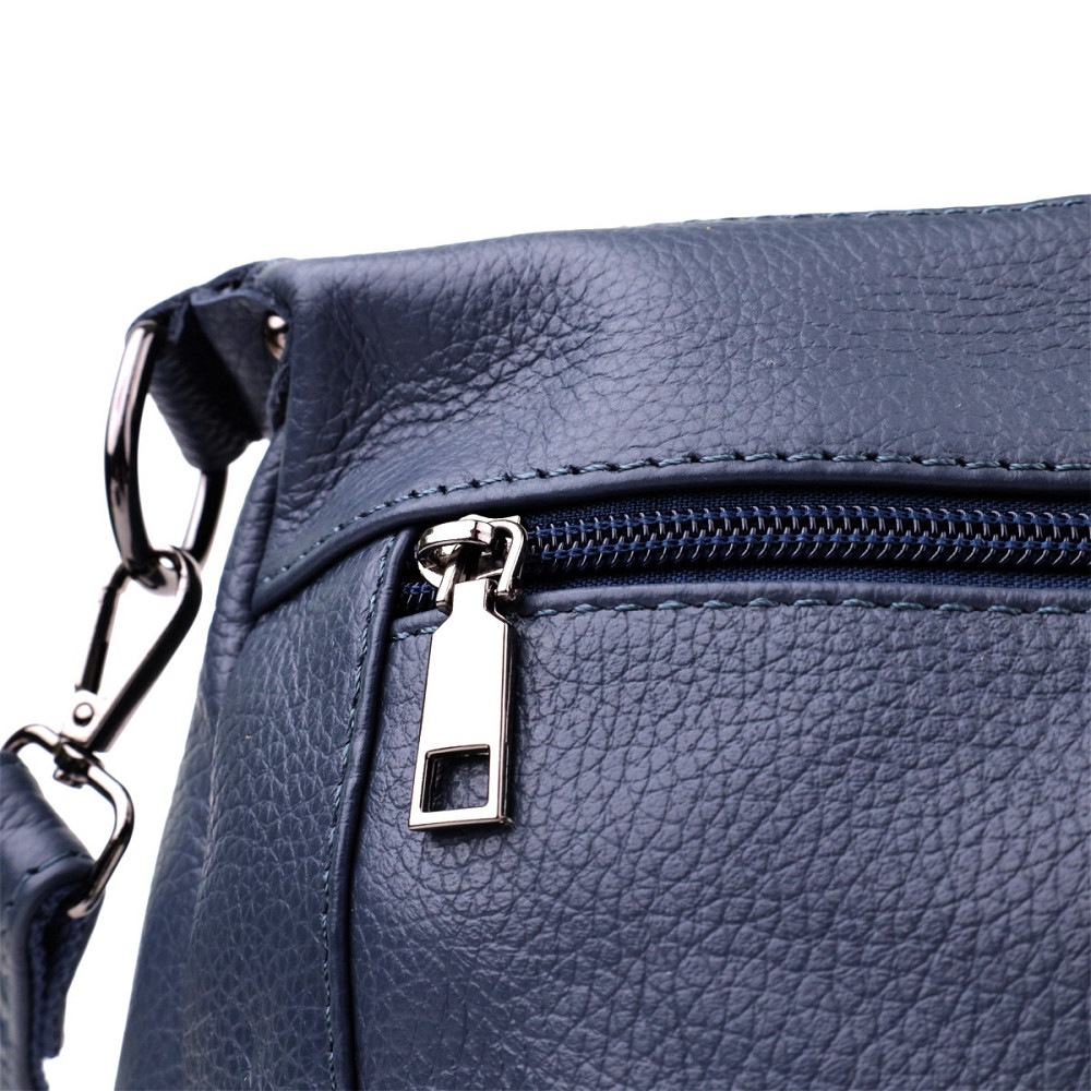 Женская сумка из натуральной кожи Vintage 23019 Синий Киев - изображение 6
