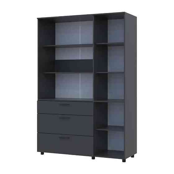 Шафа для одягу Doros Торн Антрацит 3 ДСП/3Ш (полиці) 135х51.6х200 (DRS-012084) Дніпро