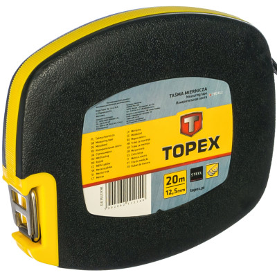 Рулетка Topex лента измерительная стальная, 20 м (28C412) Вінниця - фото 1