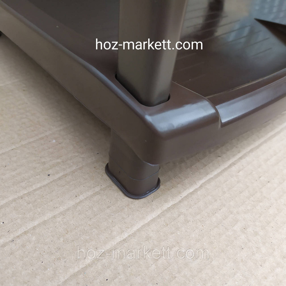 Полиця для взуття коричнева 4 яруси взуттєва пілочка Харків - фото 9