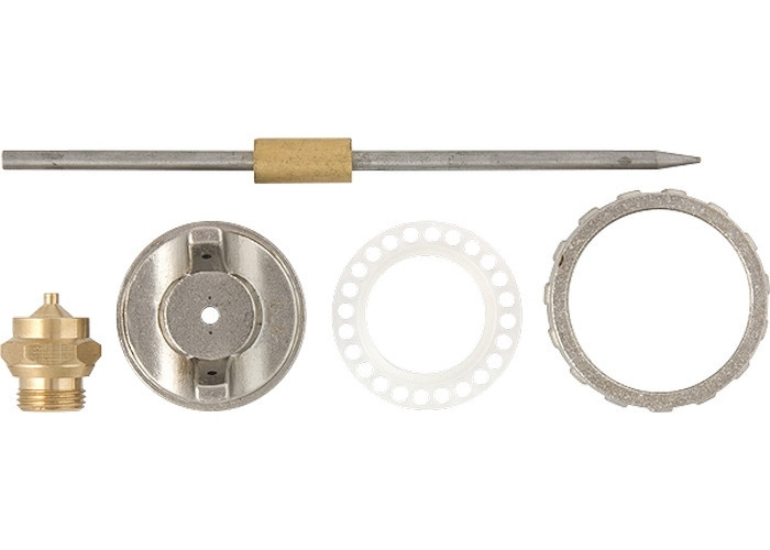 Ремкомплект для фарборозпилювача 4 предмета : сопло 1,8 мм + голка + форсунка + затиск сопла MATRIX Полтава - фото 1