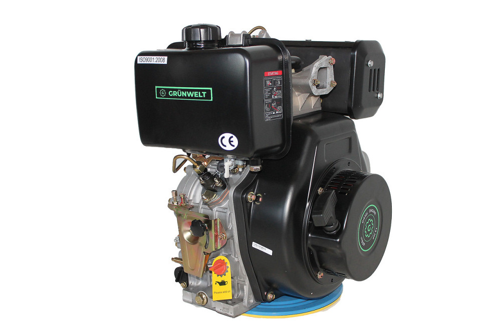 Двигатель дизельный GrunWelt GW192FE (14 л.с., шпонка) Харьков - изображение 4