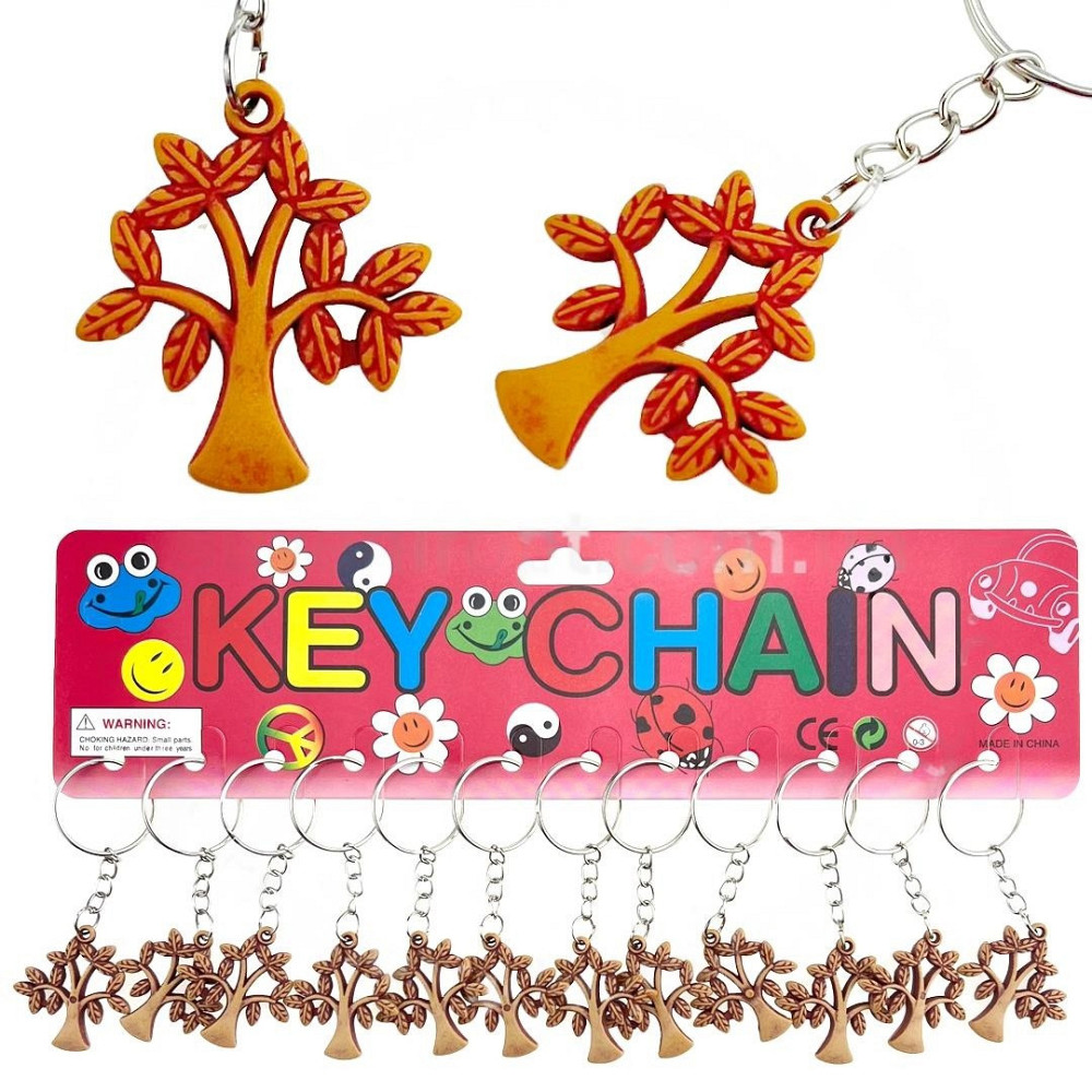 Брелок для ключів з кістки Дерево 12 шт уп Київ - фото 1