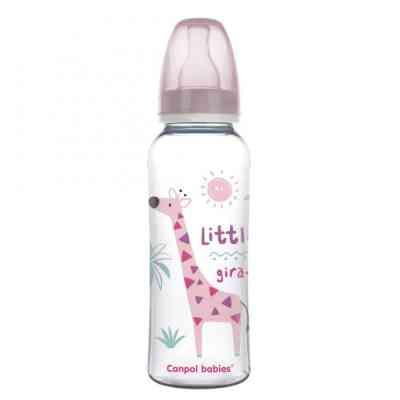 Пляшечка для годування Canpol babies PP 250 мл з малюнком рожевий (59/200) Вінниця