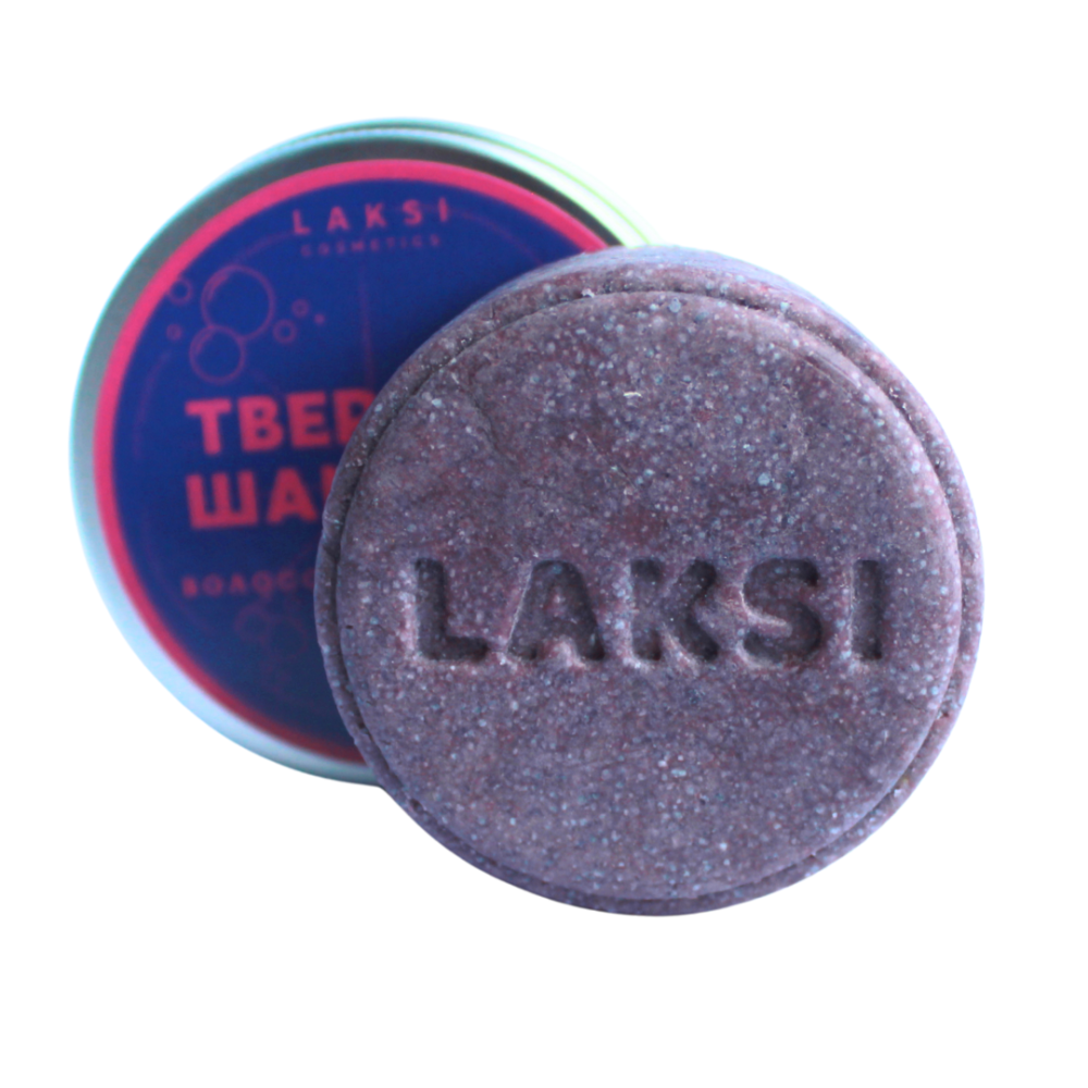 Твердий шампунь 3 в 1 для волосся, тіла, обличчя LAKSI cosmetic 90 г Київ - фото 1