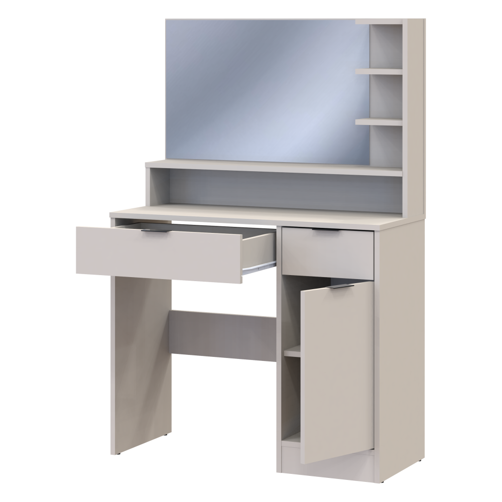 Туалетний столик з дзеркалом Doros Естель 90х38х135 см Кашемір (DRS-011473) Львів - фото 2
