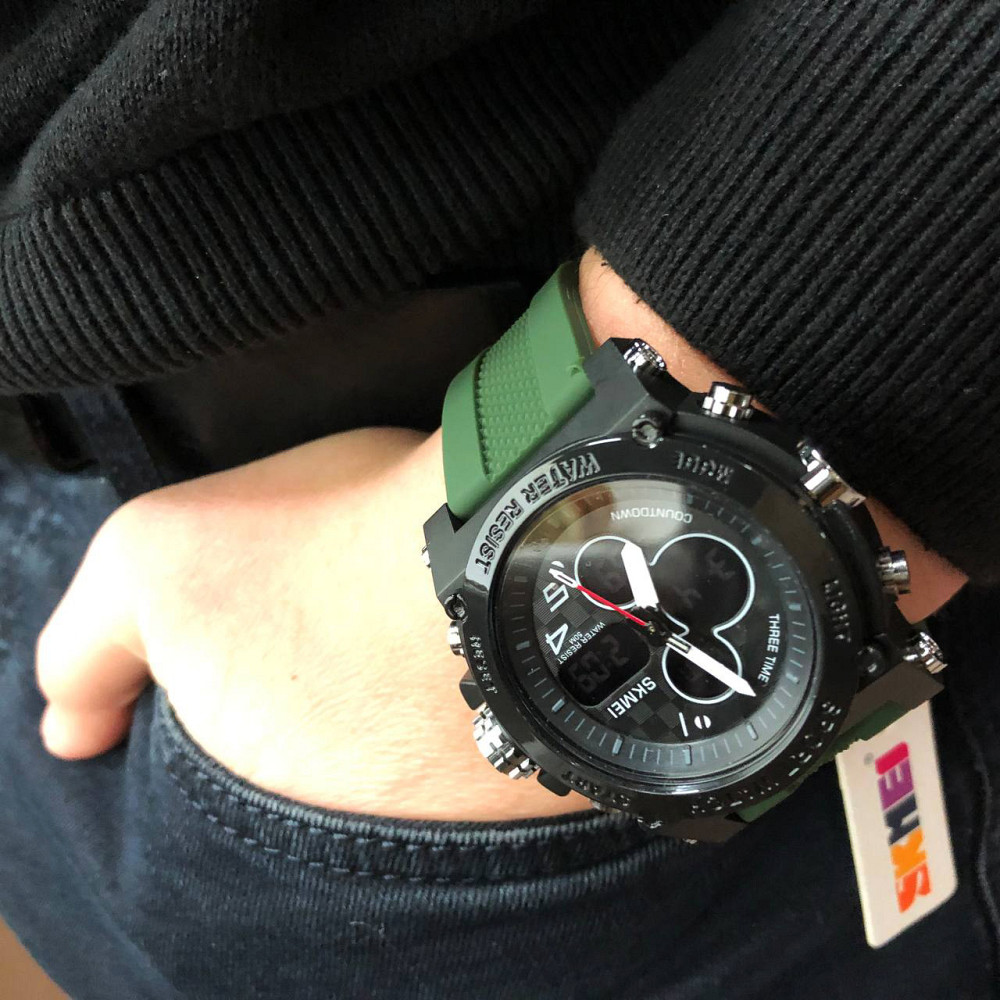 Оригінальні спортивні годинники SKMEI 2065BKWT, Годинники наручні електронні тактичні CT-26 Івано-Франківськ - фото 2