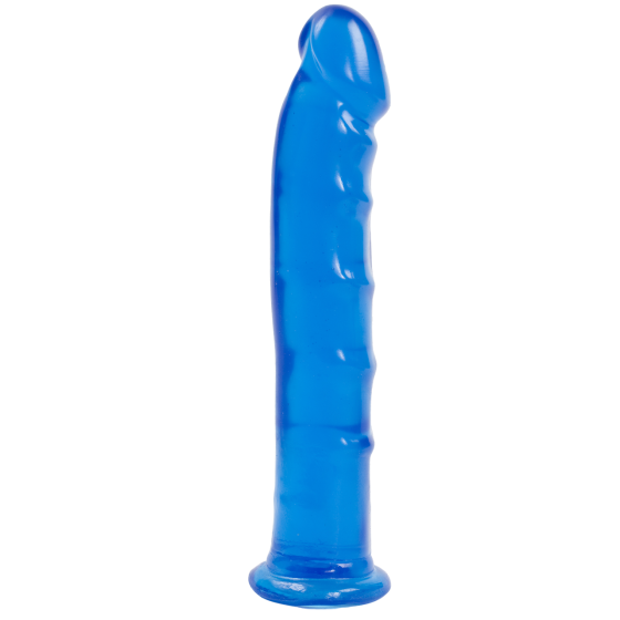 Фаллоимитатор Doc Johnson Jelly Jewels Dong & Suction Cup Blue, диаметр 3,6см, антибактериальный ПВХ Sex Aura Киев
