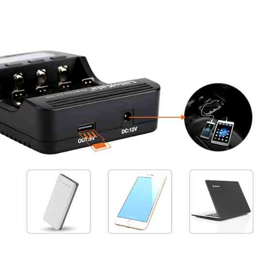 Універсальний інтелектуальний зарядний пристрій Liitokala Lii-500 EU на 4 канали + автомобільний кабель Ровно